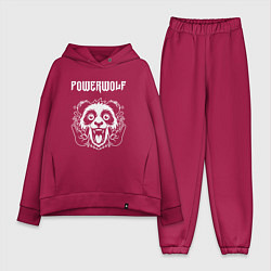Женский костюм оверсайз Powerwolf rock panda
