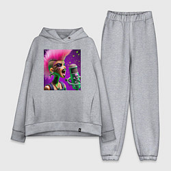 Женский костюм оверсайз Barbie and punks not dead