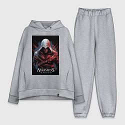Женский костюм оверсайз Assassins creed красные пятна