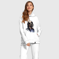 Женский костюм оверсайз Snoop dog, цвет: белый — фото 2