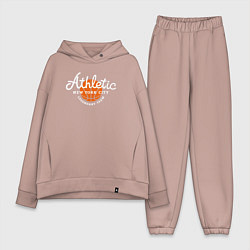 Женский костюм оверсайз Athletic basketball, цвет: пыльно-розовый