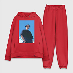 Женский костюм оверсайз Сугуру Гэто, цвет: красный