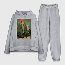 Женский костюм оверсайз Рам Рем, цвет: меланж