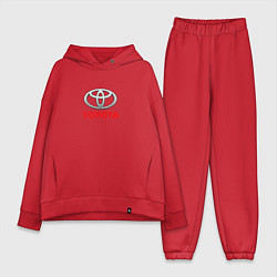 Женский костюм оверсайз Toyota brend auto, цвет: красный