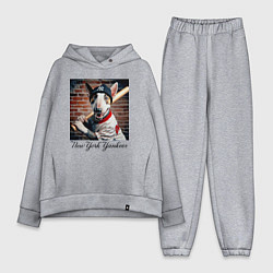 Женский костюм оверсайз Bull terrier - New York yankees baseball team