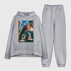 Женский костюм оверсайз Человек-бензопила Макима Дэндзи, цвет: меланж