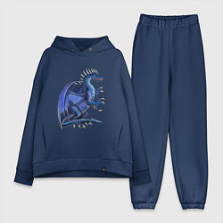 Женский костюм оверсайз Azure dragon