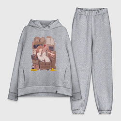 Женский костюм оверсайз Волчица и пряности Холо арт, цвет: меланж