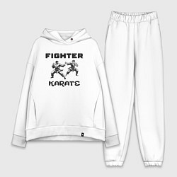 Женский костюм оверсайз Fighters karate, цвет: белый