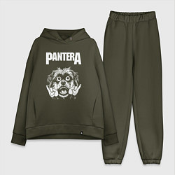Женский костюм оверсайз Pantera rock dog, цвет: хаки
