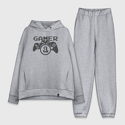 Женский костюм оверсайз Геймер номер один