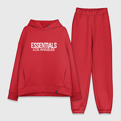 Женский костюм оверсайз Los angeles essentials, цвет: красный