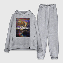 Женский костюм оверсайз Арт Soul, цвет: меланж