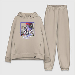 Женский костюм оверсайз Ахерон, цвет: миндальный