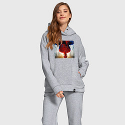 Женский костюм оверсайз Новый человек паук, цвет: меланж — фото 2