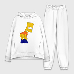 Женский костюм оверсайз Барт без штанов, цвет: белый