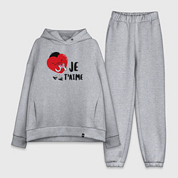Женский костюм оверсайз Je taime, цвет: меланж