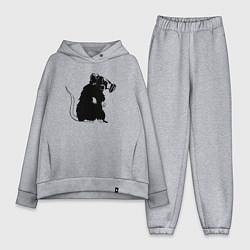 Женский костюм оверсайз Gas rat, цвет: меланж