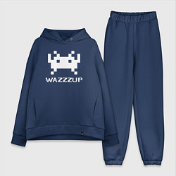 Женский костюм оверсайз Space invader wazzzup, цвет: тёмно-синий