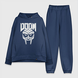 Женский костюм оверсайз Doom mask, цвет: тёмно-синий