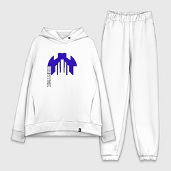 Женский костюм оверсайз Cortex синий чёрная обводка aneurism iv