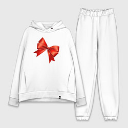 Женский костюм оверсайз Красный бантик