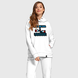 Женский костюм оверсайз Reel cool papa, цвет: белый — фото 2