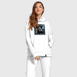 Женский костюм оверсайз Ало бизнес мем, цвет: белый — фото 2