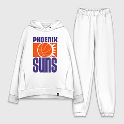 Женский костюм оверсайз Phoenix Suns team, цвет: белый