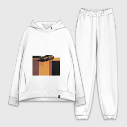 Женский костюм оверсайз Ретрофутуризм спорткар поп-арт 1970-е