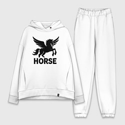 Женский костюм оверсайз Конь с крыльями