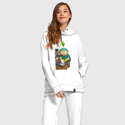 Женский костюм оверсайз Эрик картман моет посуду в Sims, цвет: белый — фото 2