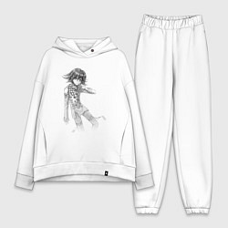 Женский костюм оверсайз Данганронпа V3 - Кокичи Ома, цвет: белый