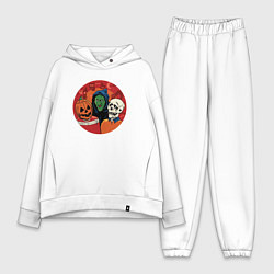 Женский костюм оверсайз Halloween friends, цвет: белый