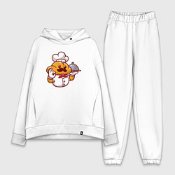 Женский костюм оверсайз Повар батон