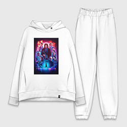 Женский костюм оверсайз John Wick movie, цвет: белый