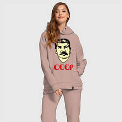 Женский костюм оверсайз Сталин: СССР, цвет: пыльно-розовый — фото 2