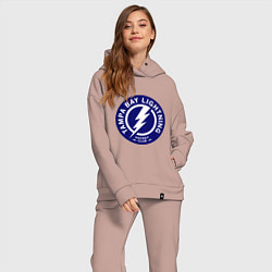 Женский костюм оверсайз HC Tampa Bay Lightning, цвет: пыльно-розовый — фото 2