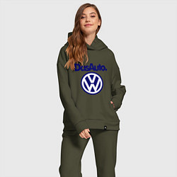 Женский костюм оверсайз Volkswagen Das Auto, цвет: хаки — фото 2