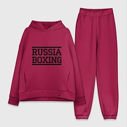 Женский костюм оверсайз Russia boxing