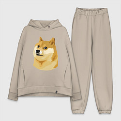 Женский костюм оверсайз Doge