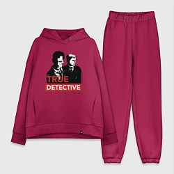 Женский костюм оверсайз True Detective, цвет: маджента