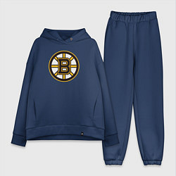 Женский костюм оверсайз Boston Bruins, цвет: тёмно-синий