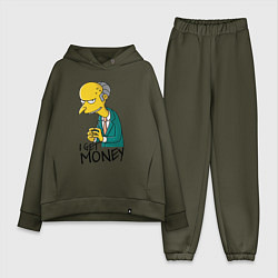 Женский костюм оверсайз Mr. Burns: I get money