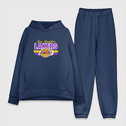 Женский костюм оверсайз Los Angeles Lakers, цвет: тёмно-синий