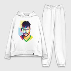 Женский костюм оверсайз Neymar: fun-art, цвет: белый