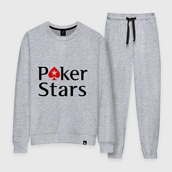 Костюм хлопковый женский Poker Stars, цвет: меланж