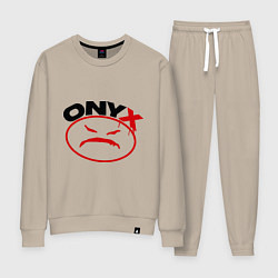 Костюм хлопковый женский Onyx, цвет: миндальный