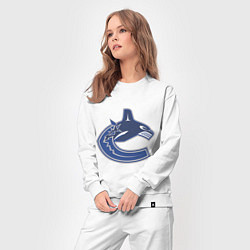 Костюм хлопковый женский Vancouver Canucks, цвет: белый — фото 2