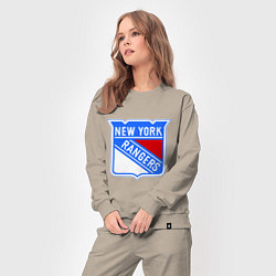 Костюм хлопковый женский New York Rangers, цвет: миндальный — фото 2